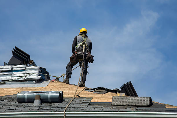 Professional Gutter Installation technician working in Kingwood, TX